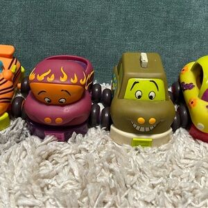 Vibrant Cartoon Vehicle Set for Kids